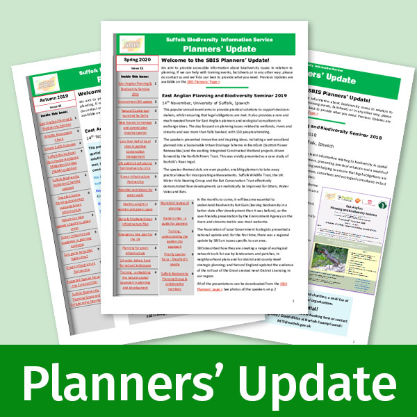 Three covers from recent issues of Planners Update