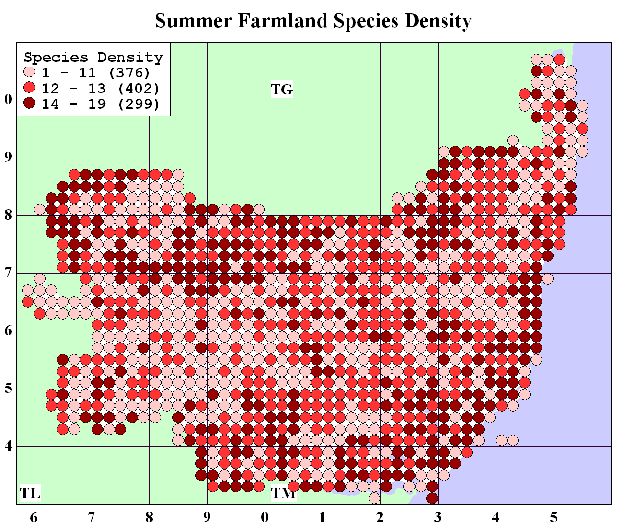 Summer Farmland Density Map