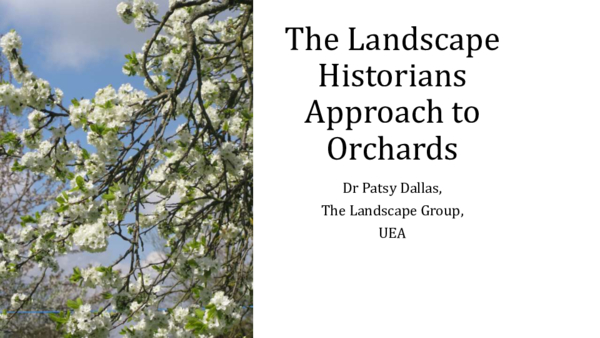 Landscape historian's approach to orchards - Patsy Dallas