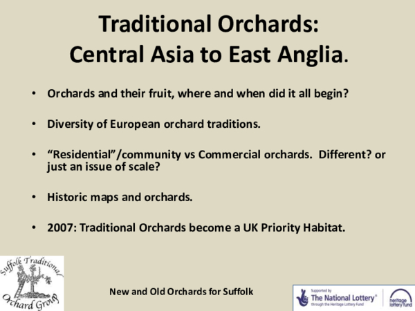 A review of the traditional orchards in East Anglia - Paul Read