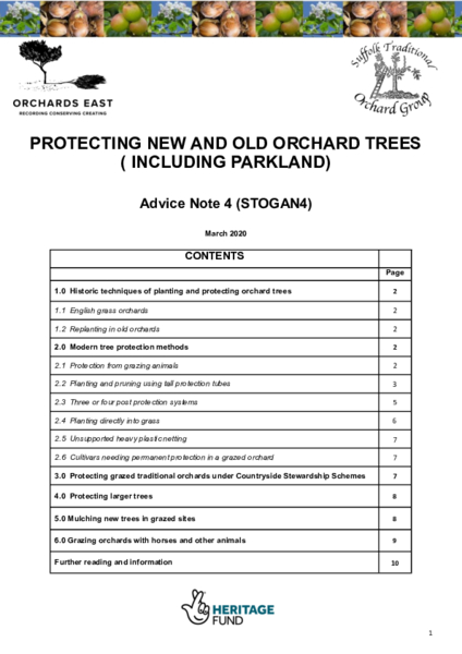 4:  Protecting New and Old Standard Orchard Trees (including Parkland)