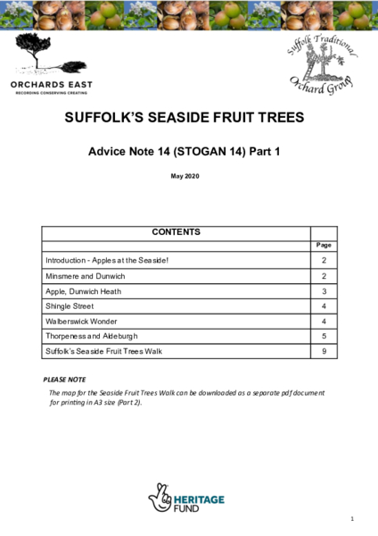 14:  Suffolk's Seaside Fruit trees
