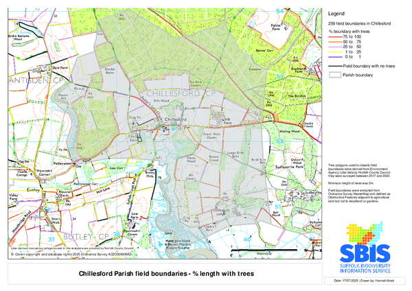 Chillesford 1: length with trees