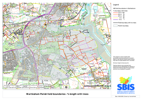 Martlesham 1: length with trees