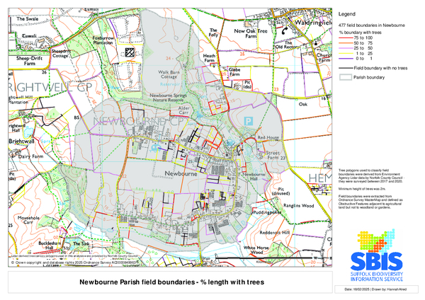 Newbourne 1: length with trees