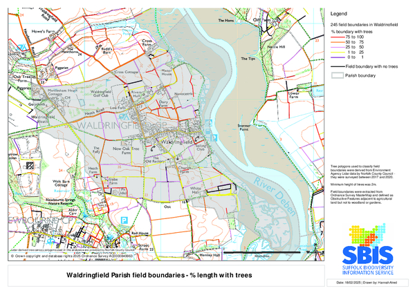 Waldringfield 1: length with trees