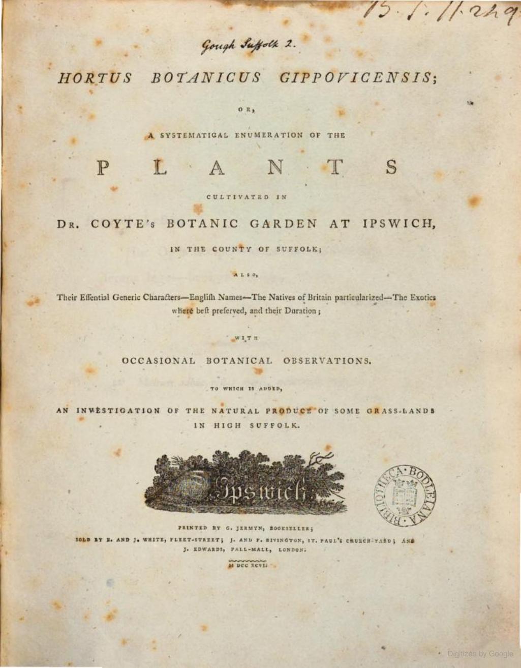 Hortus Botanicus Gippovicensis cover