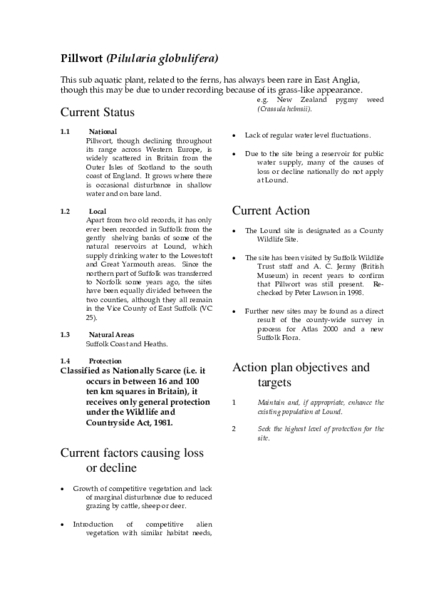 Archived action plan, 2000
